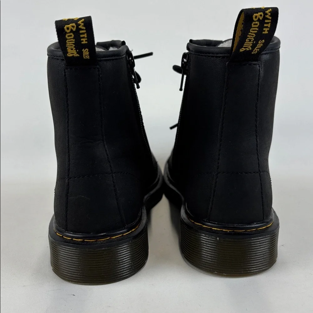 DR MARTENS Junior 1460 Serena Faux Fur Lined Leather Boots Size US 4